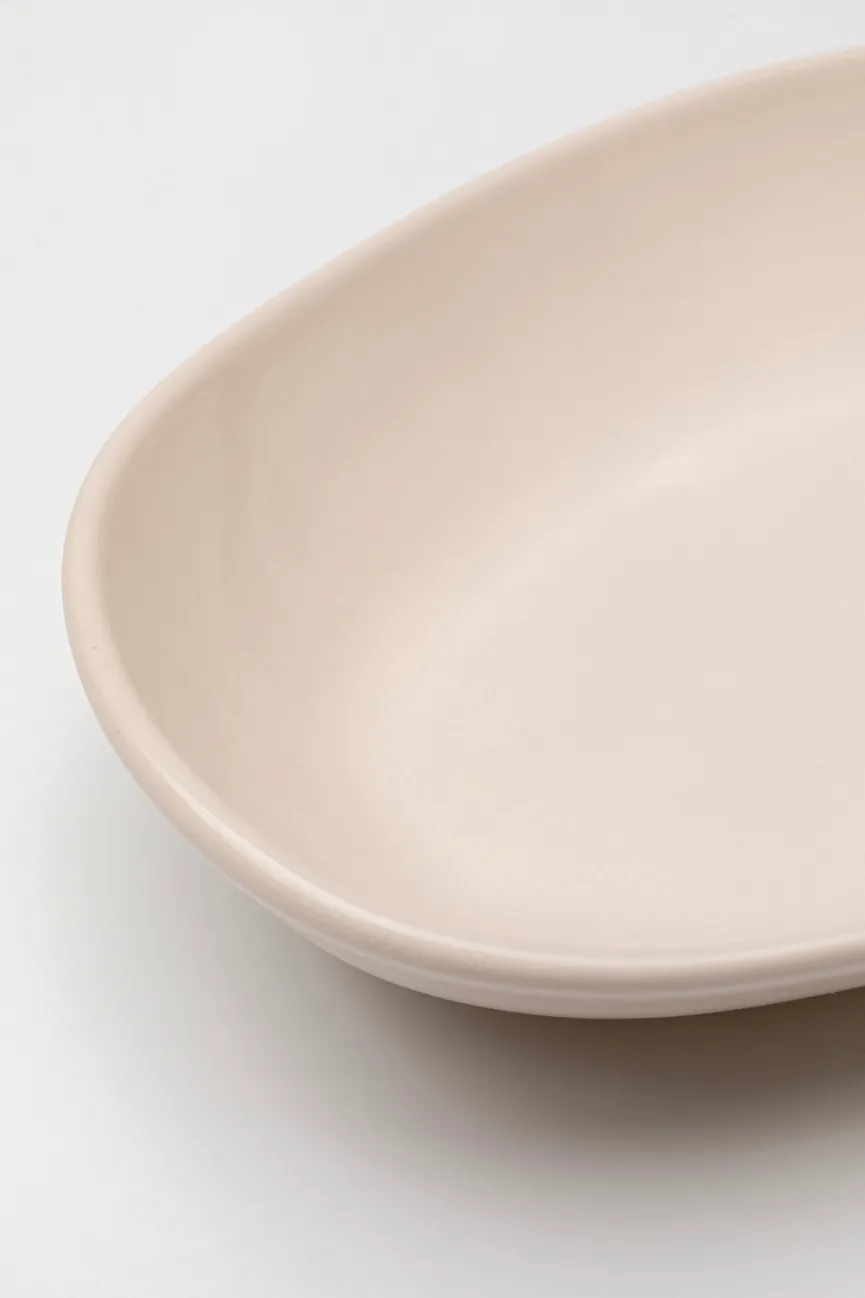 Servierplatte "Organic" creme detail