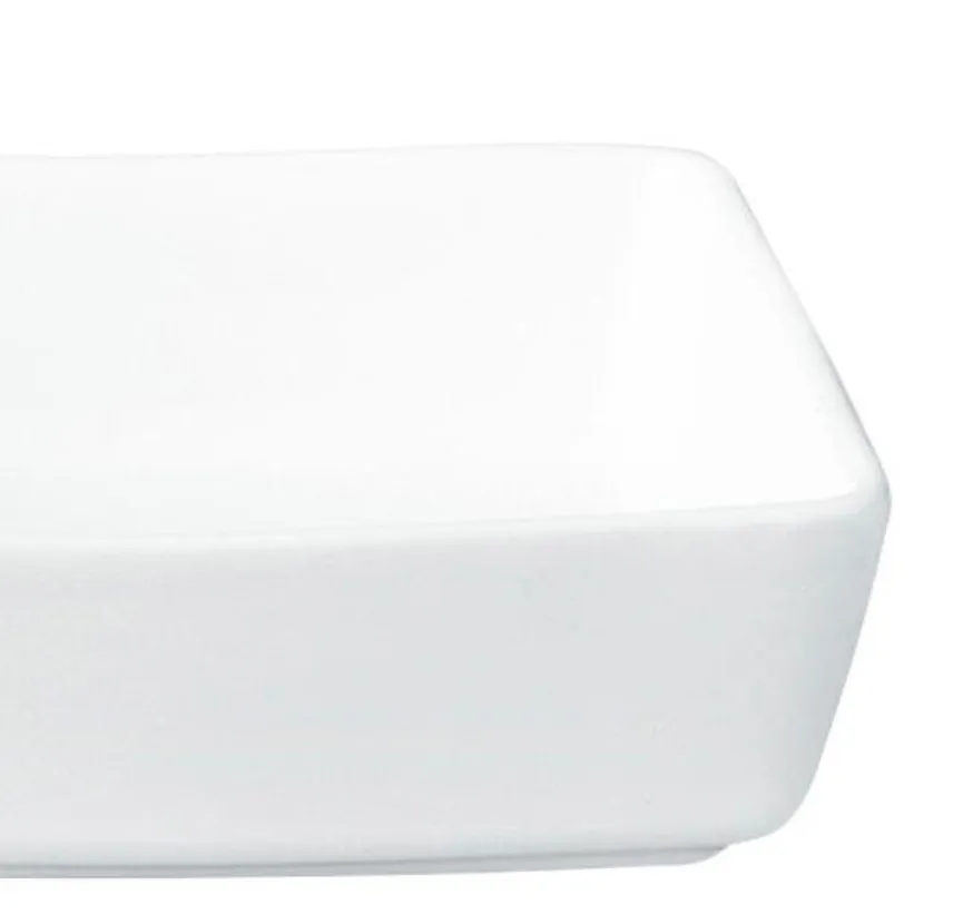 Auflaufform "Grande" weiß detail