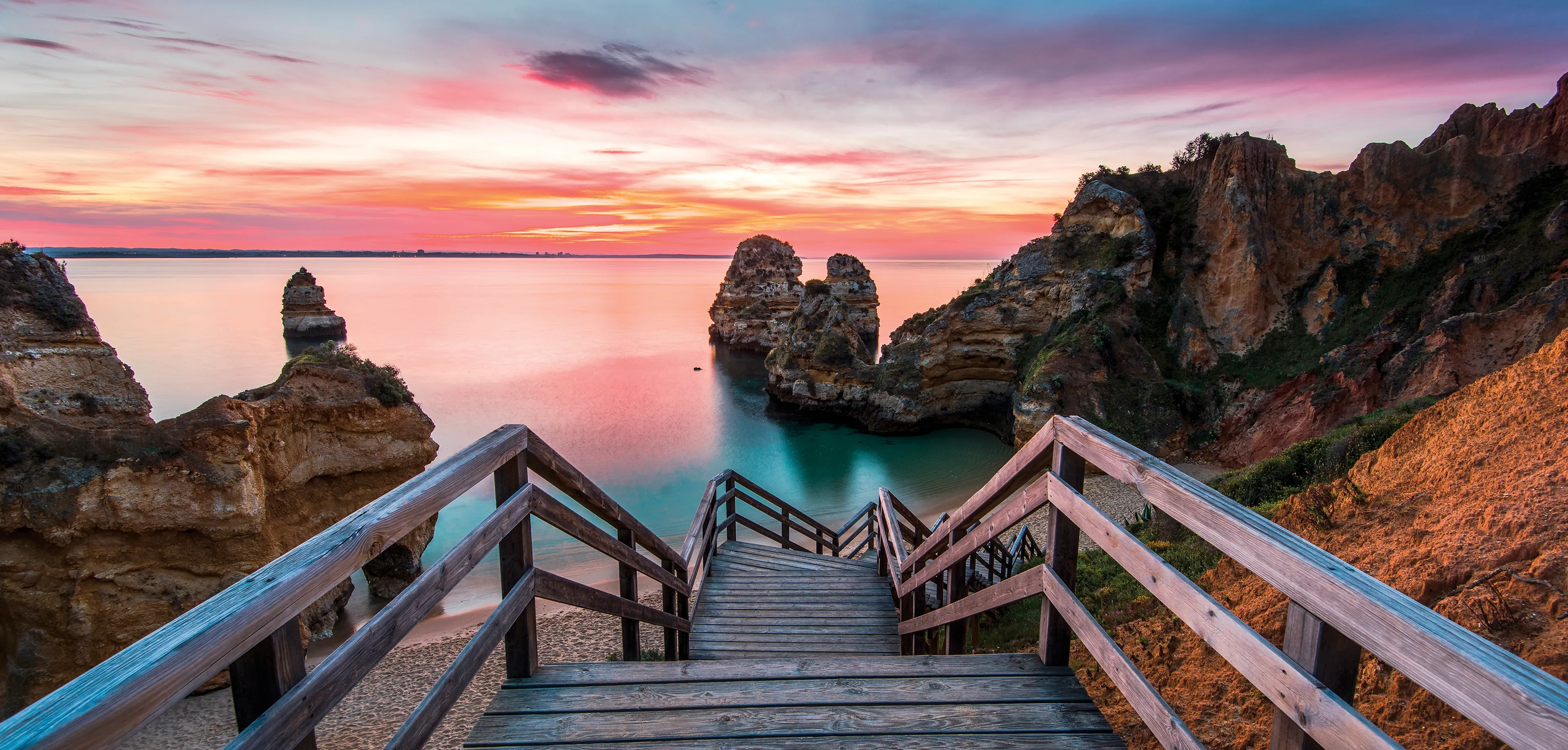 Wandbild 55 x 115 cm Algarve