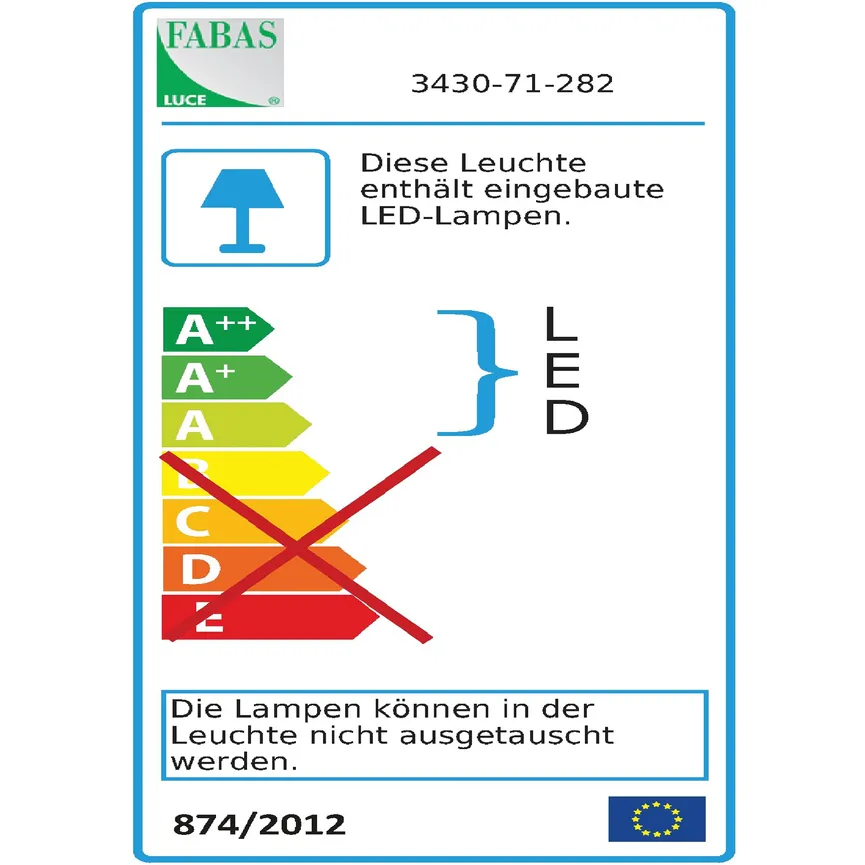 Spot "Anzio" energielabel