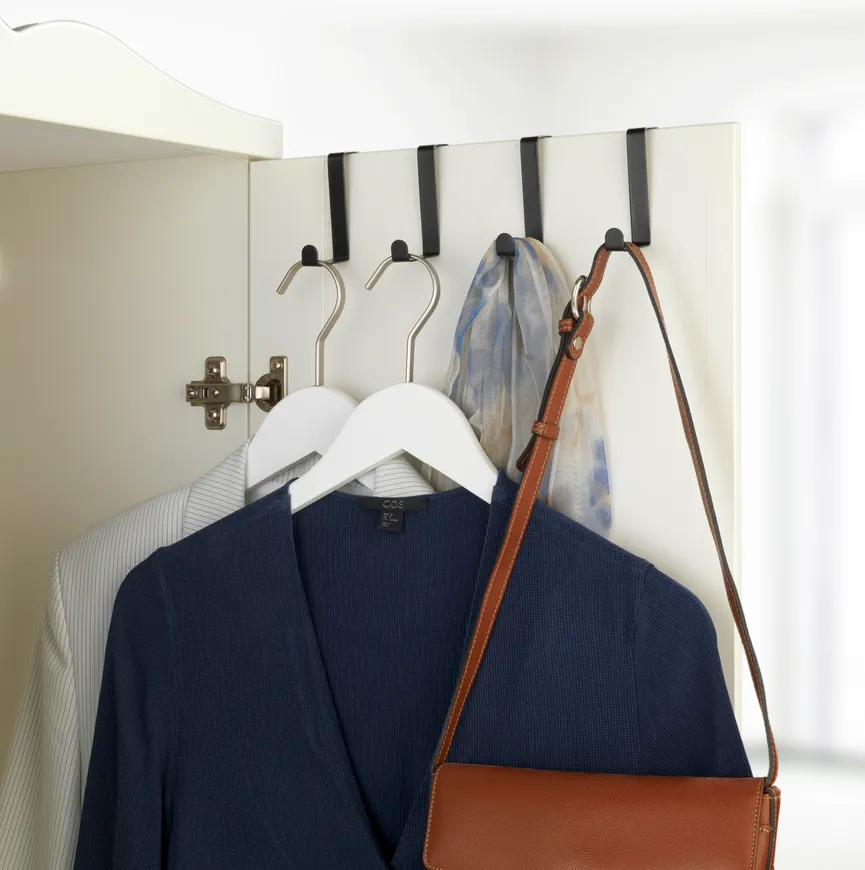 Türgarderobenhaken schwarz mat milieu