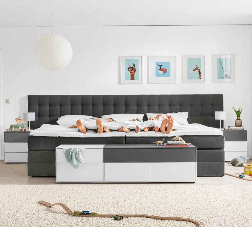Boxspringbett (Familienbett) hauptaufnahme