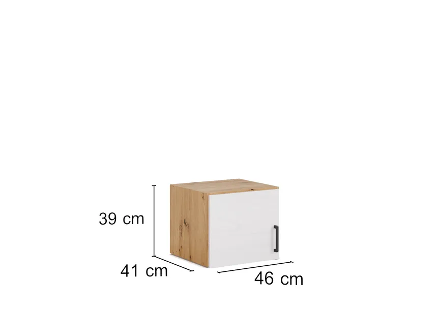 Aufsatzschrank 1T/H39/Hochglan detail