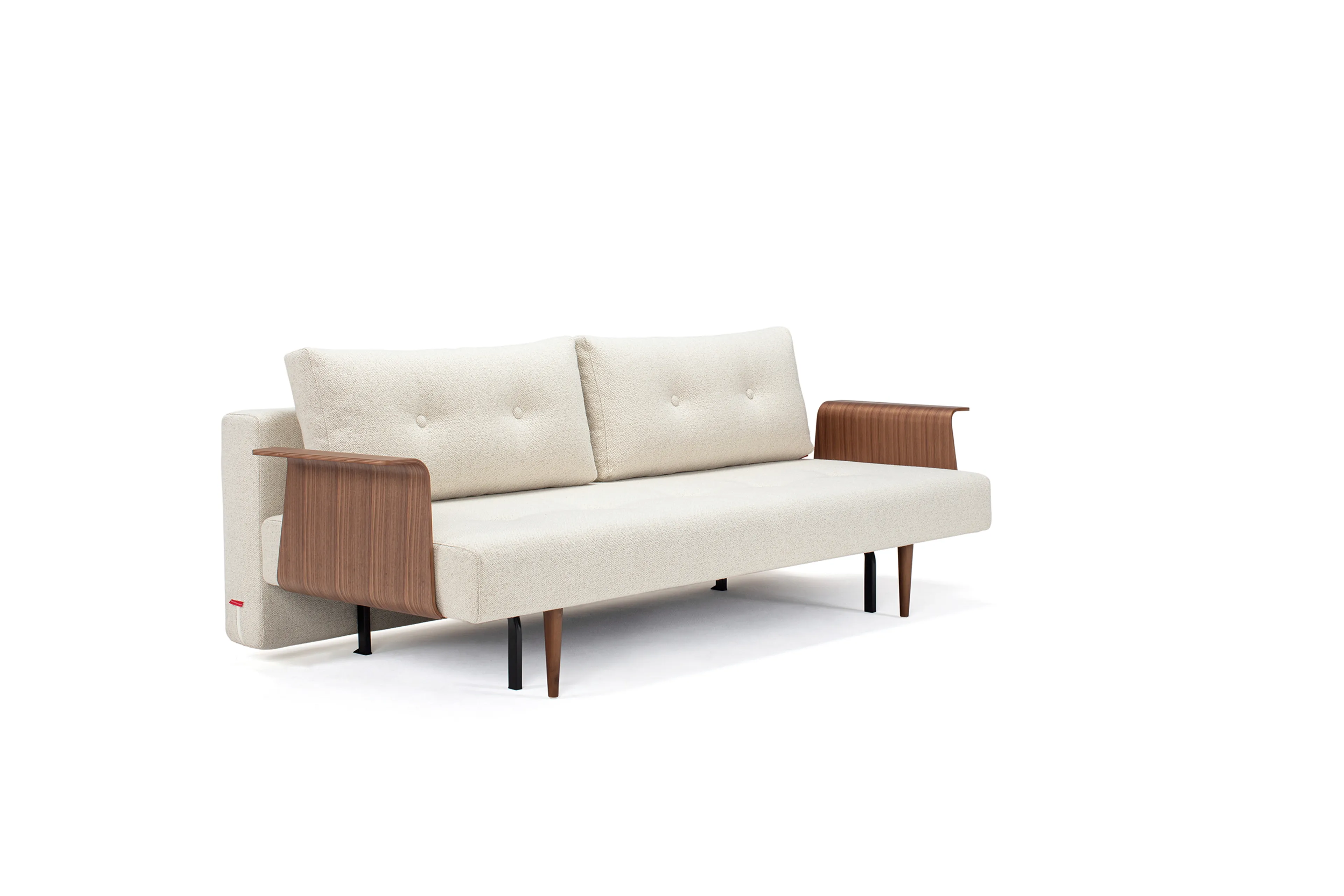 Schlafsofa mit Armlehnen Recast Plus dunkel