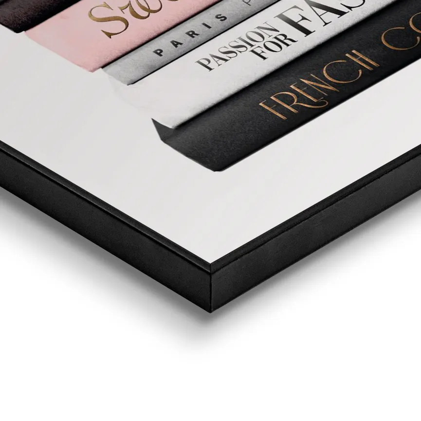 Bild gerahmt "Fashion Books" detail