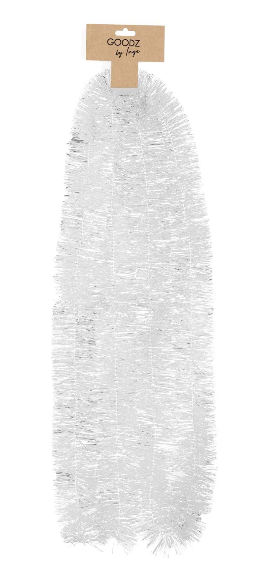 Lametta-Girlande weiß hauptaufnahme