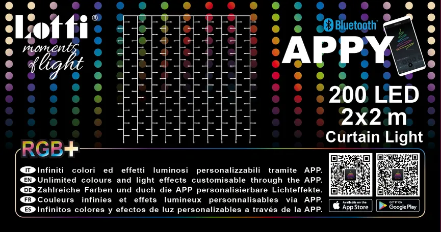 Lichtervorhang "Appy 200" detail