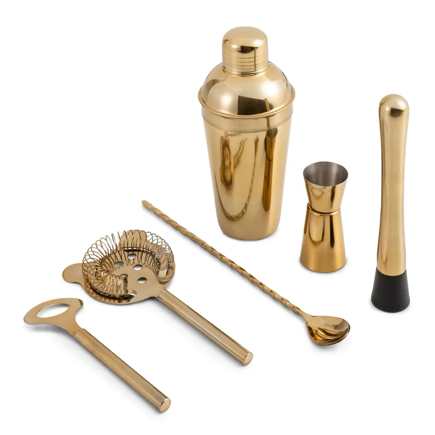 Bar Tool-Set 6-tlg. gold hauptaufnahme