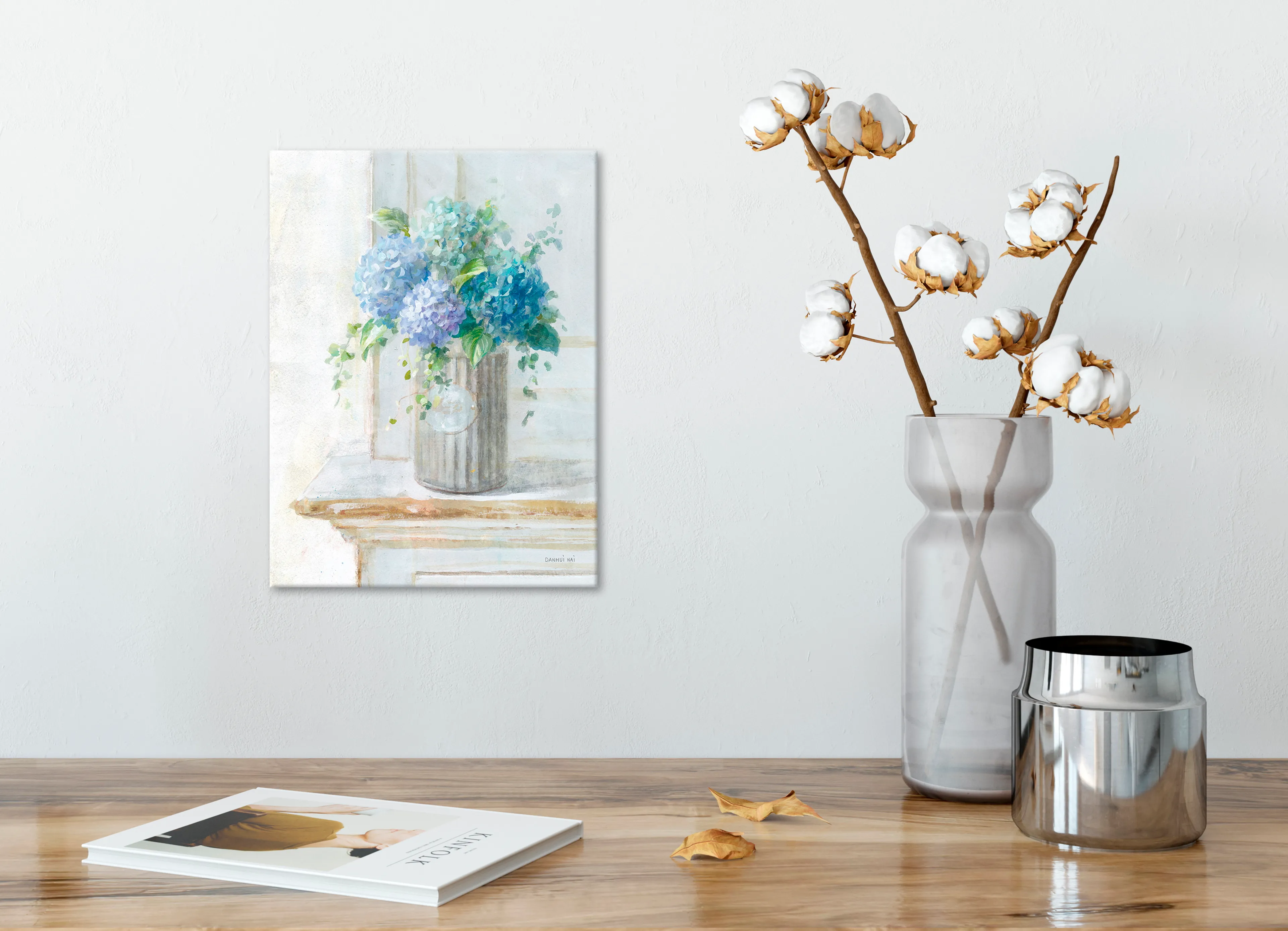 Wandbild 30 x 40 cm Morning Hydrangeas I