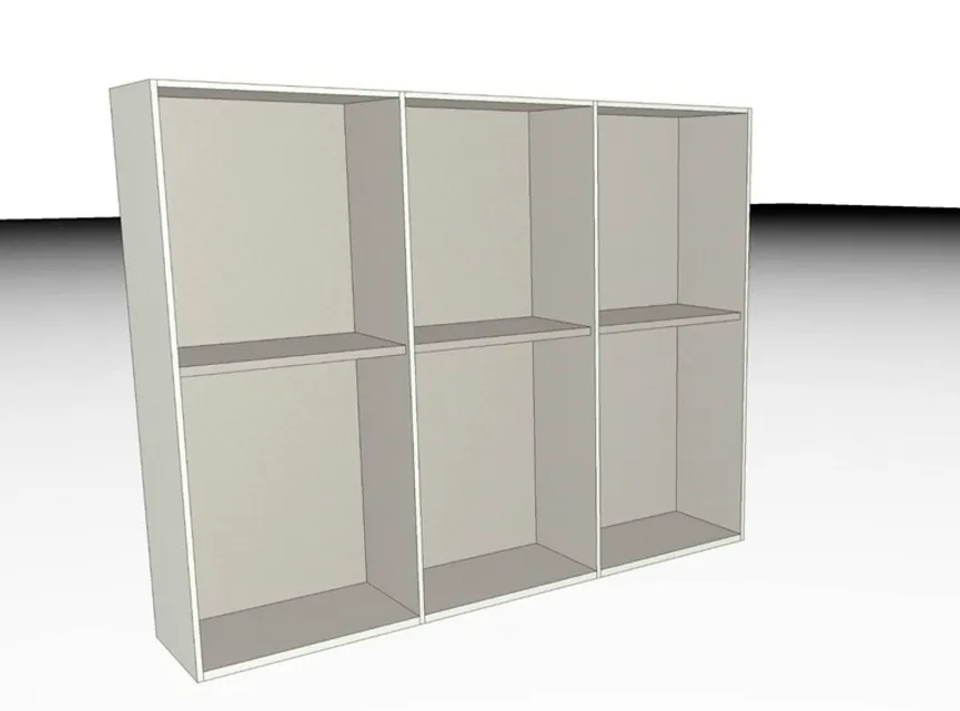 Drehtürenschrank 6-trg. detail