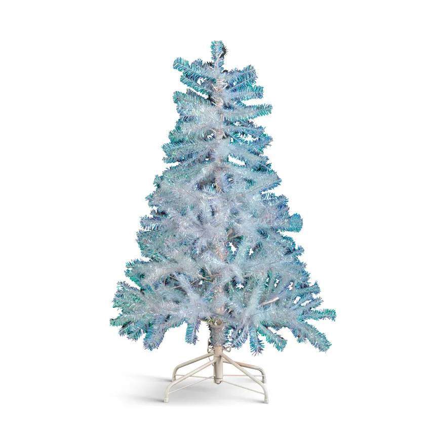 Tannenbaum weiß-bunt S detail