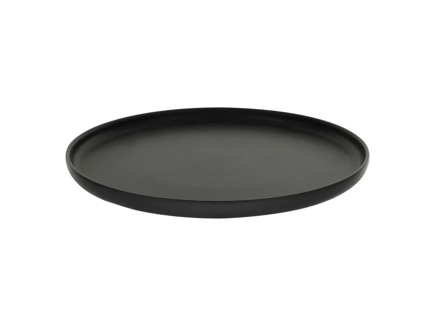 Platte "Uno" schwarz detail