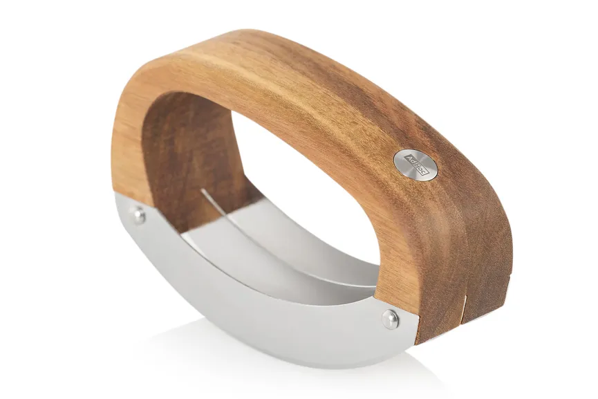 Wiegemesser "RoccaVerde" braun detail