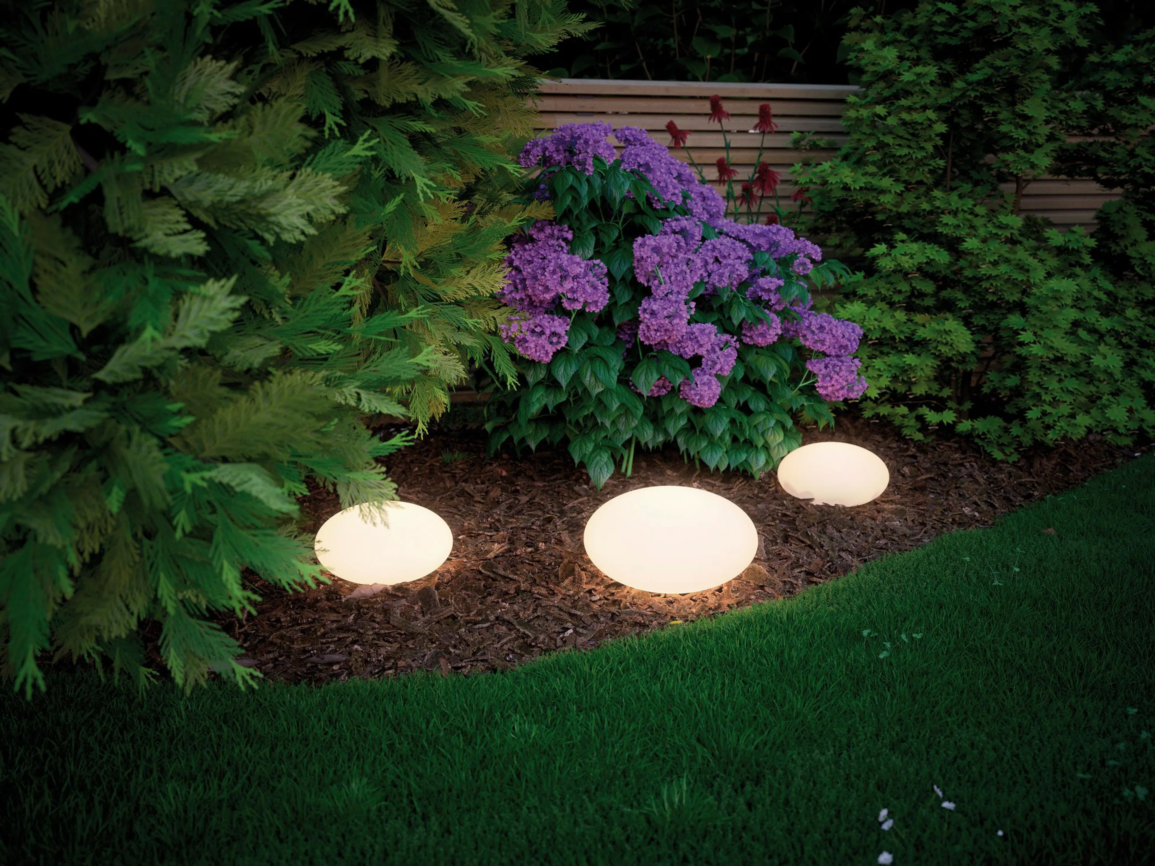 LED-Außenbodenleuchte Plug&Shine