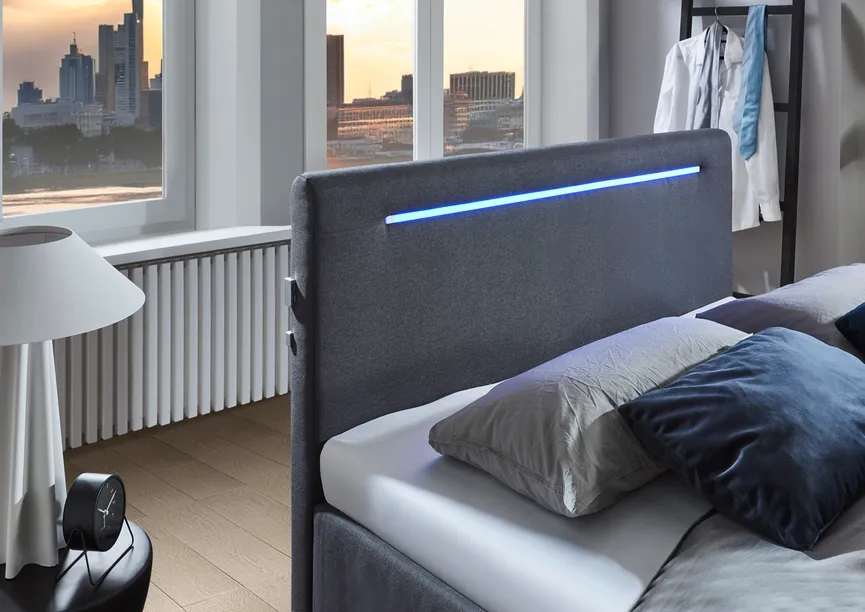 Polsterbett 120x200cm milieu