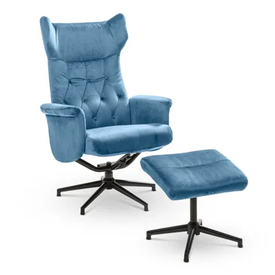 Sessel mit Hocker