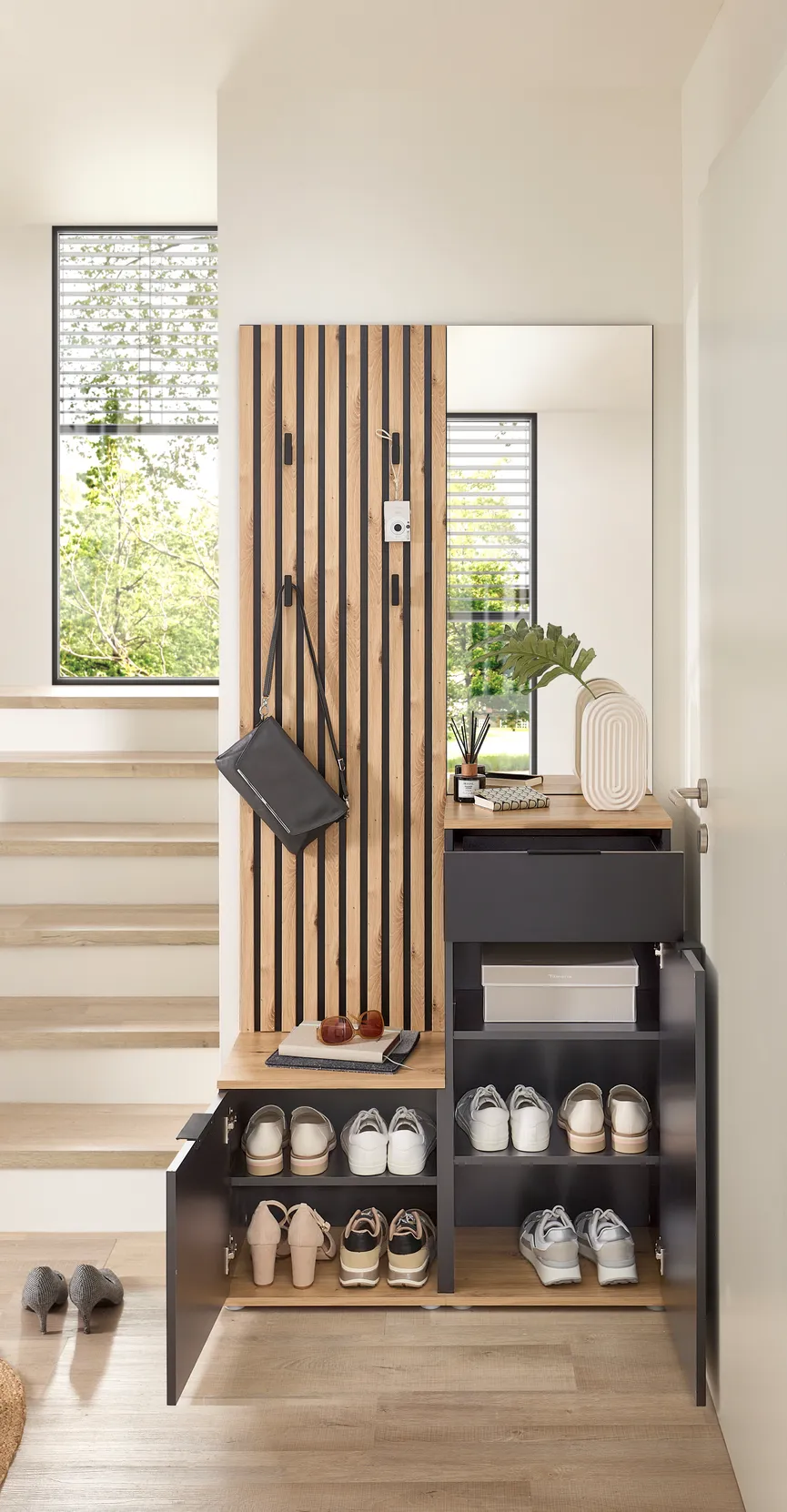 Kompaktgarderobe detail