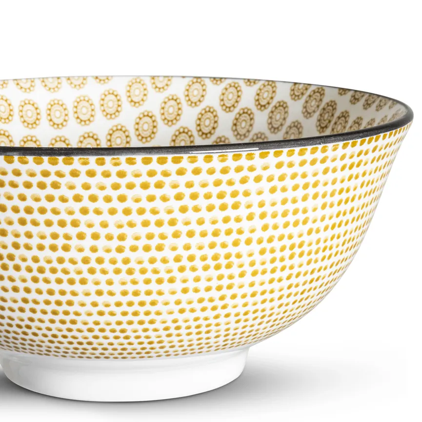 Schale "Mandola" 570 ml senf detail