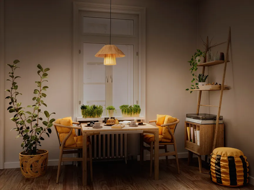 Pendelleuchte "Bamboo Paper" milieu