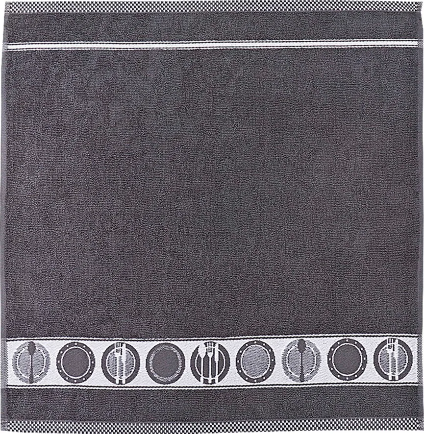 Frotteetuch Teller anthrazit hauptaufnahme