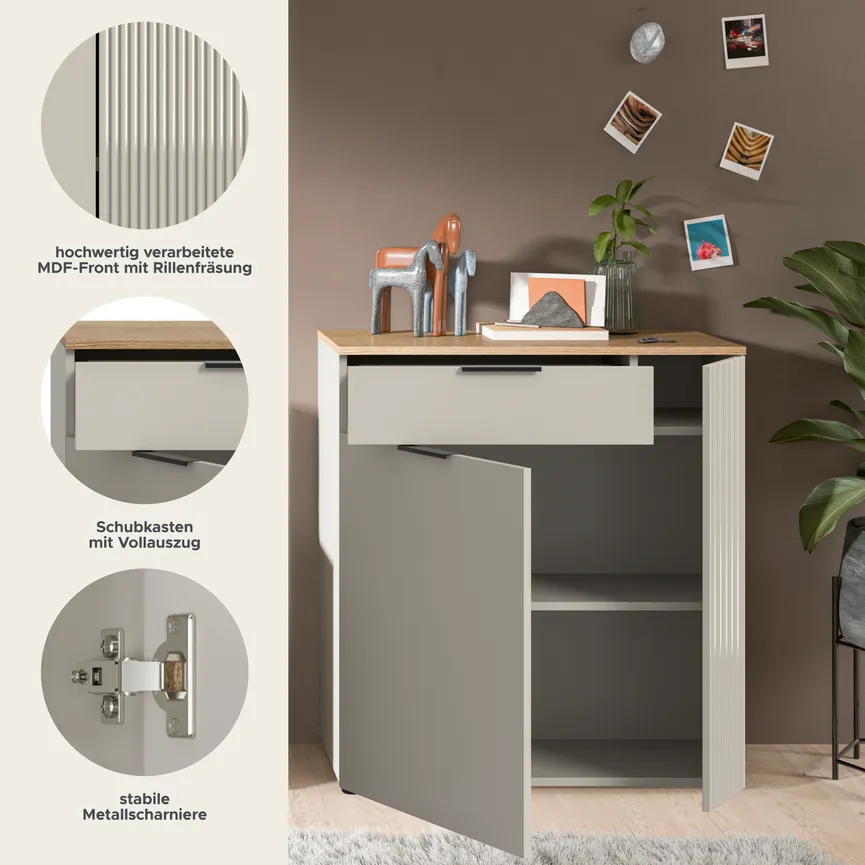 Schuhschrank 2T/1S detail