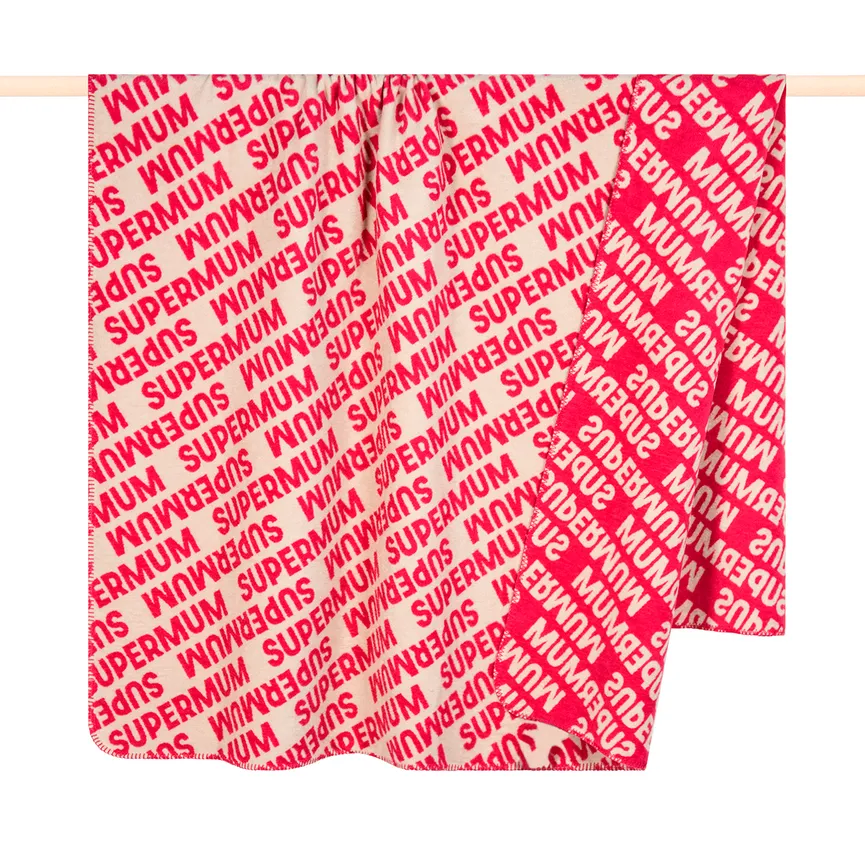 Decke "Super" pink hauptaufnahme