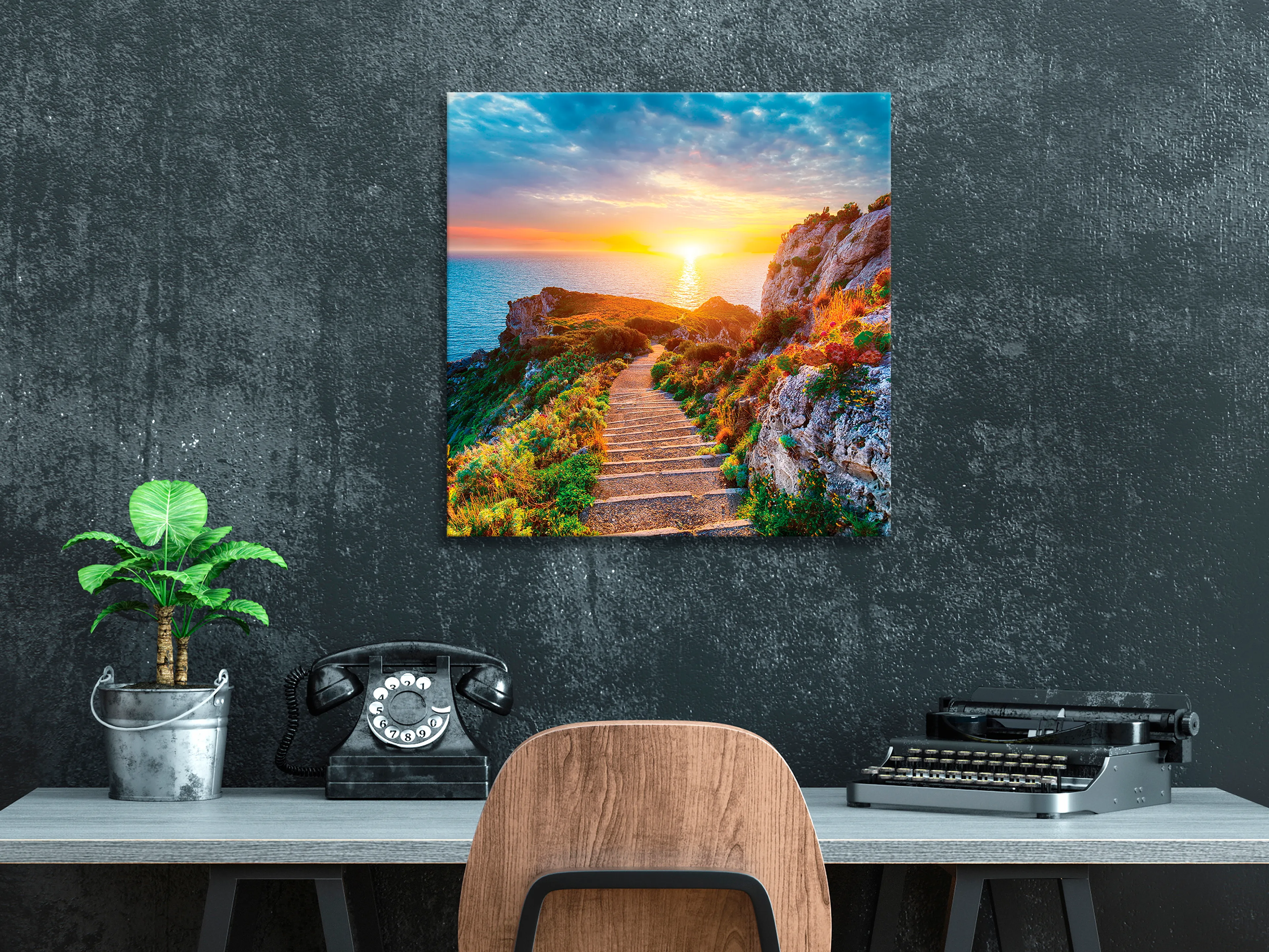 Wandbild 55 x 55 cm Cape Milazzo