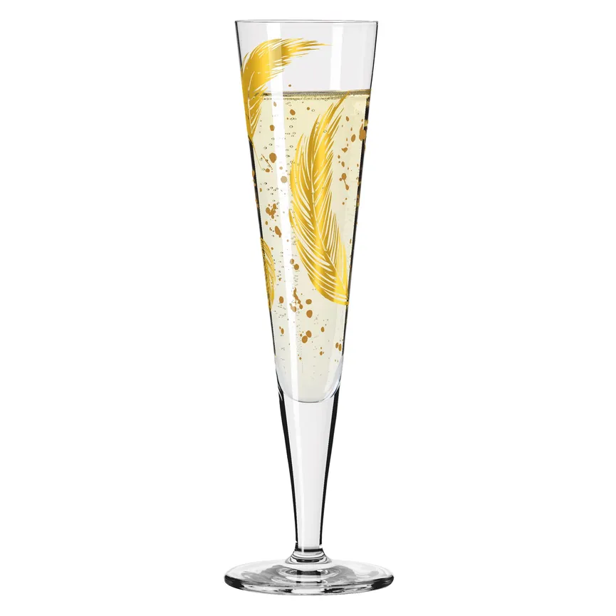 Champagnerglas "Goldnacht" detail