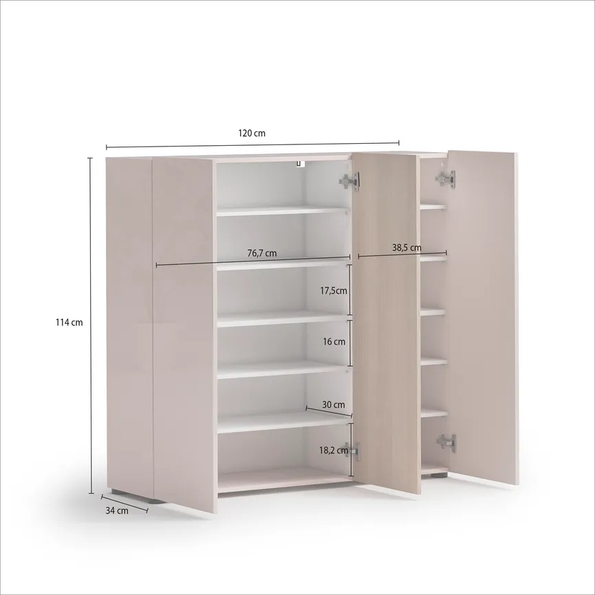 Schuhschrank 3T detail