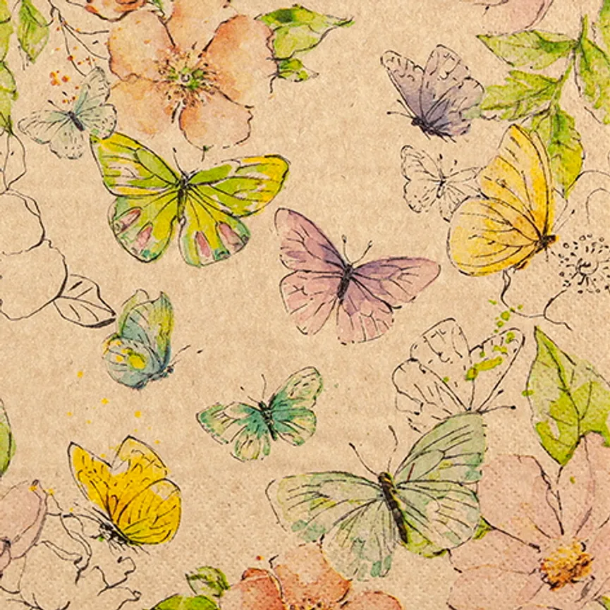 Serviette "Butterflies" hauptaufnahme