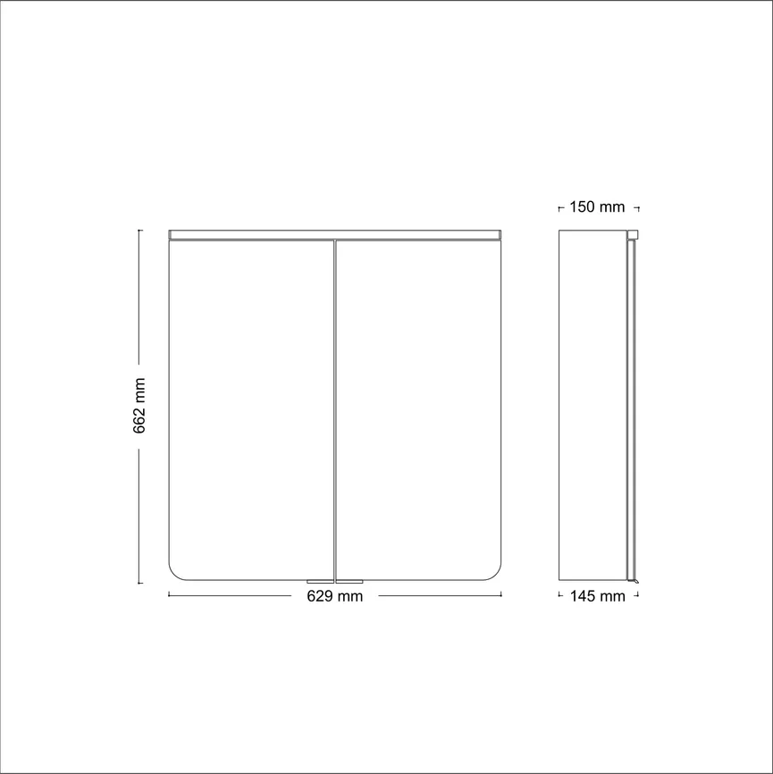 Spiegelschrank Xanto Line detail