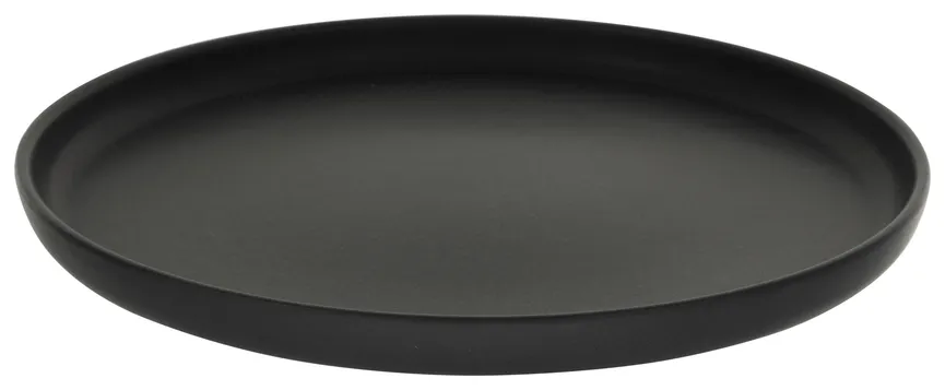 Speiseteller "Uno" schwarz detail