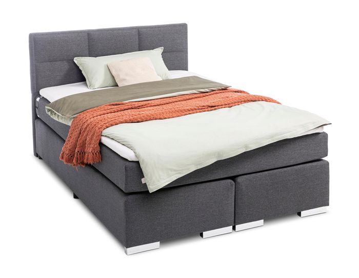 Boxspringbett Grau One 180 x 200 cm