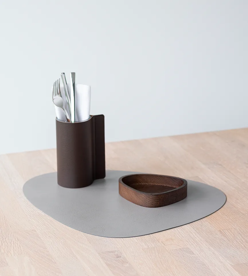 Tischset "Serene Curve" L grau milieu