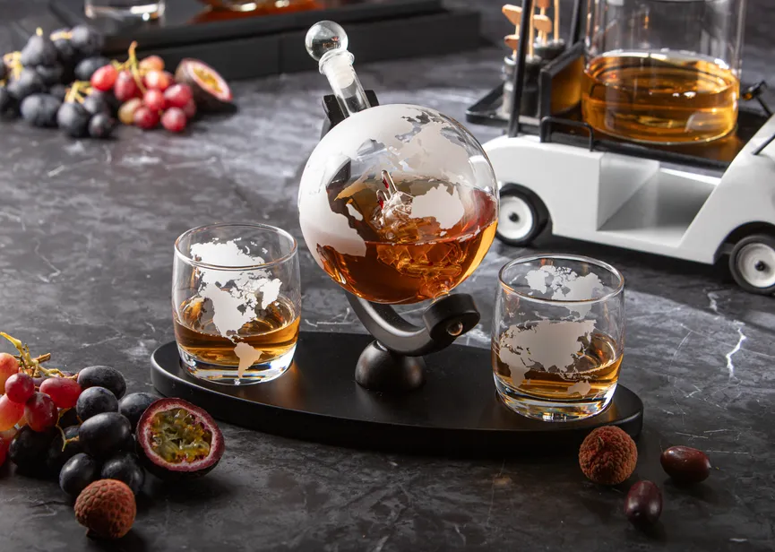 Whiskey-Set "Preston" Globus milieu
