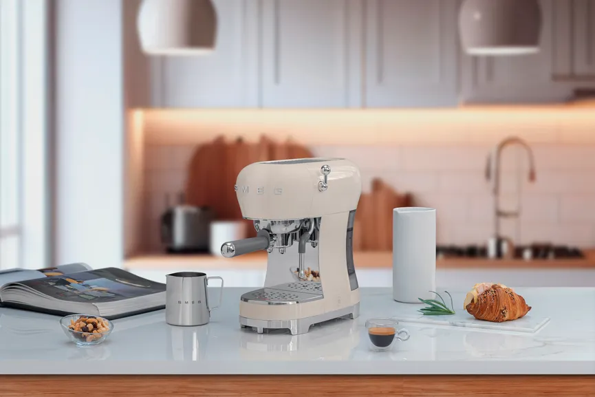Siebträger Maschine creme milieu