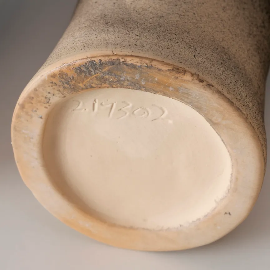 Vase "Limorino" schwarz-braun detail
