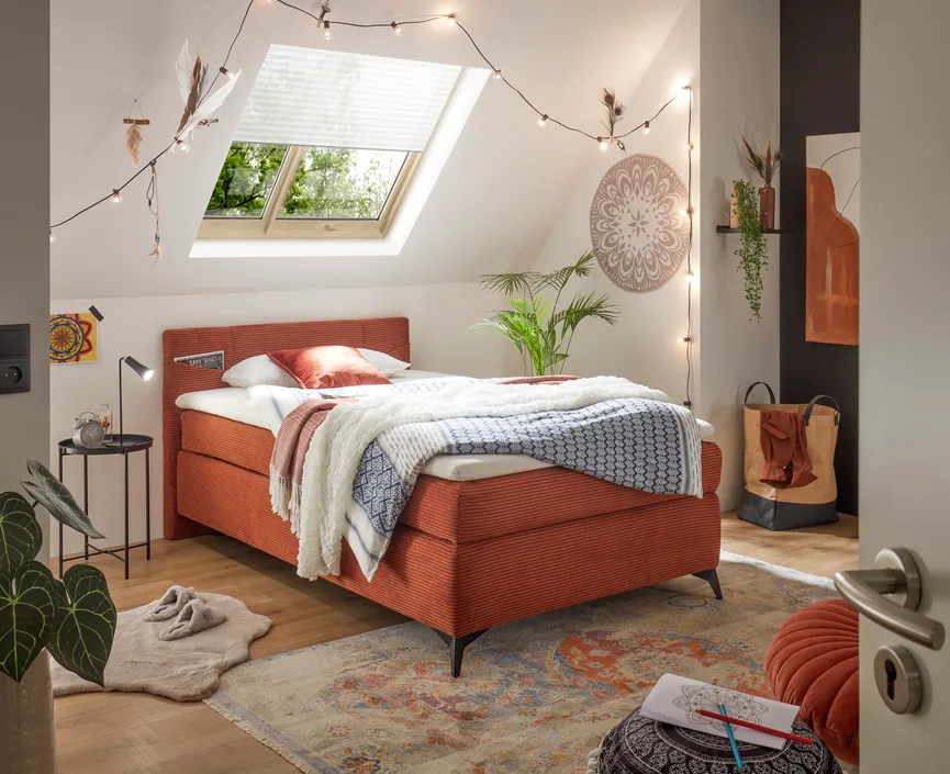 Boxspringbett 140x200 cm milieu