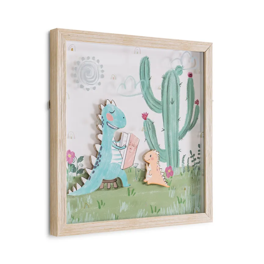 Kunstdruck "Kaktus mit Dinos" hauptaufnahme