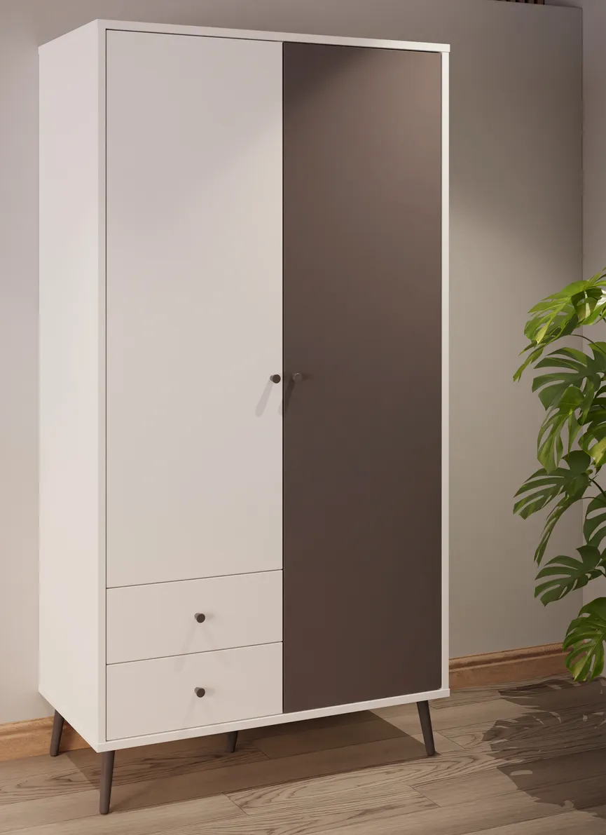 Kleiderschrank 2-trg. detail