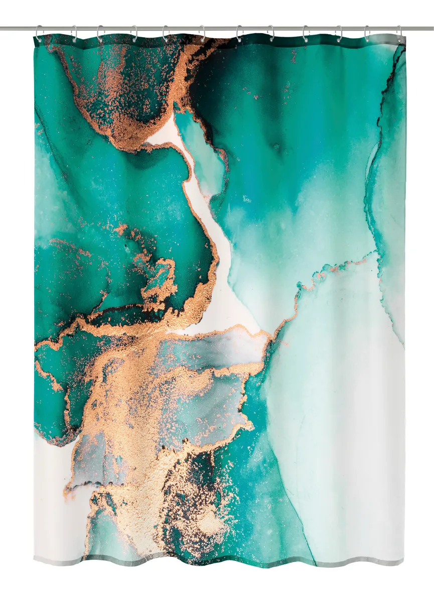 Duschvorhang Teal petrol hauptaufnahme