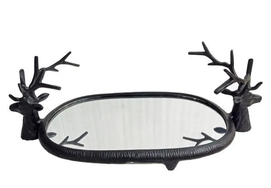 Tablett "Spiegel" matt schwarz hauptaufnahme