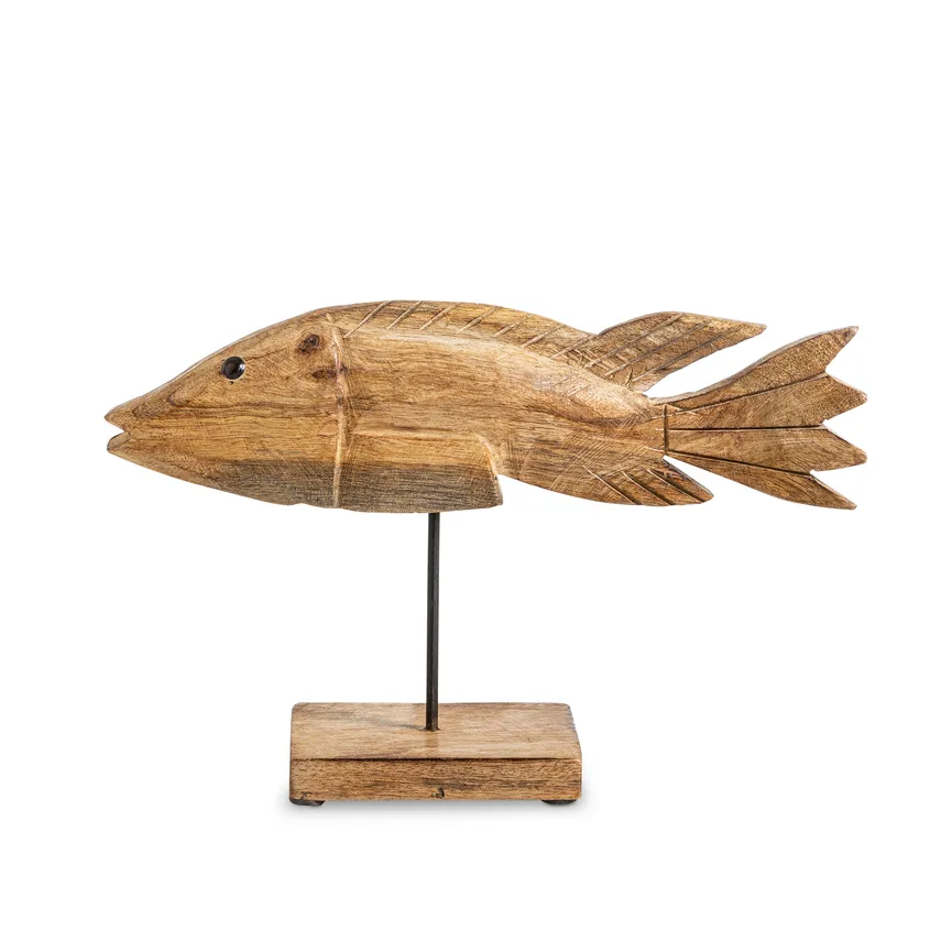 Figur "Fisch" braun detail