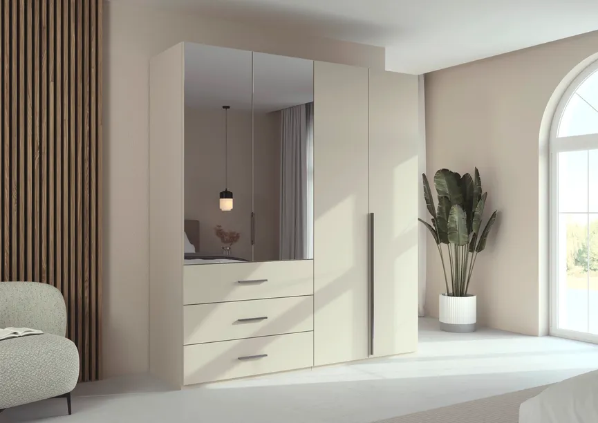 Kombi-Drehtürenschrank 4-trg. milieu