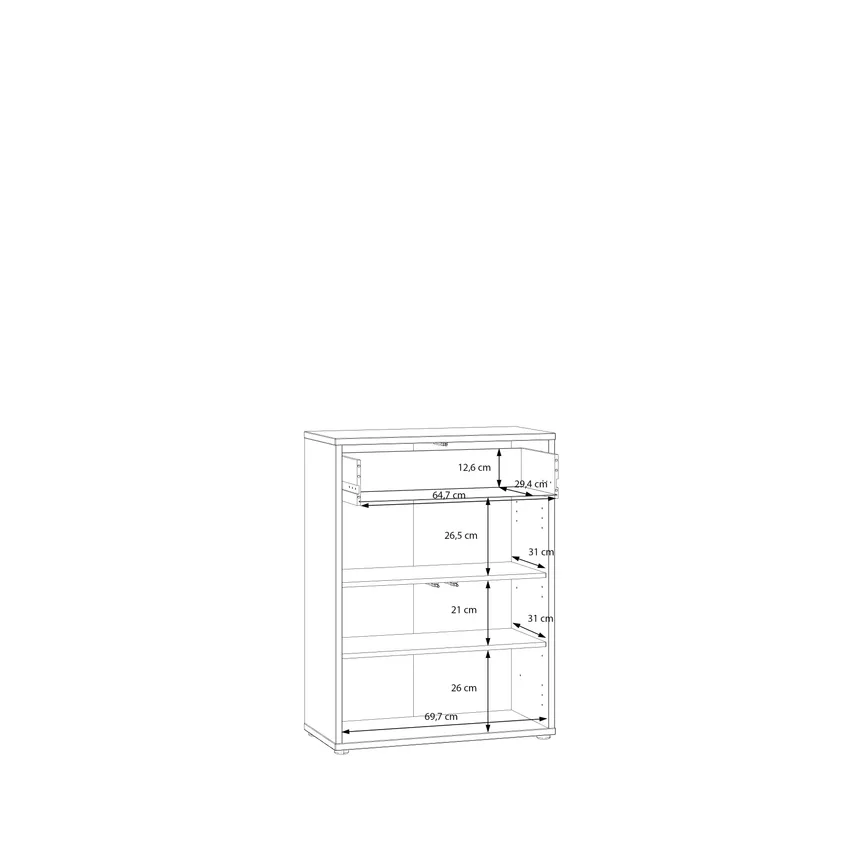 Schuhschrank 2T/1S detail