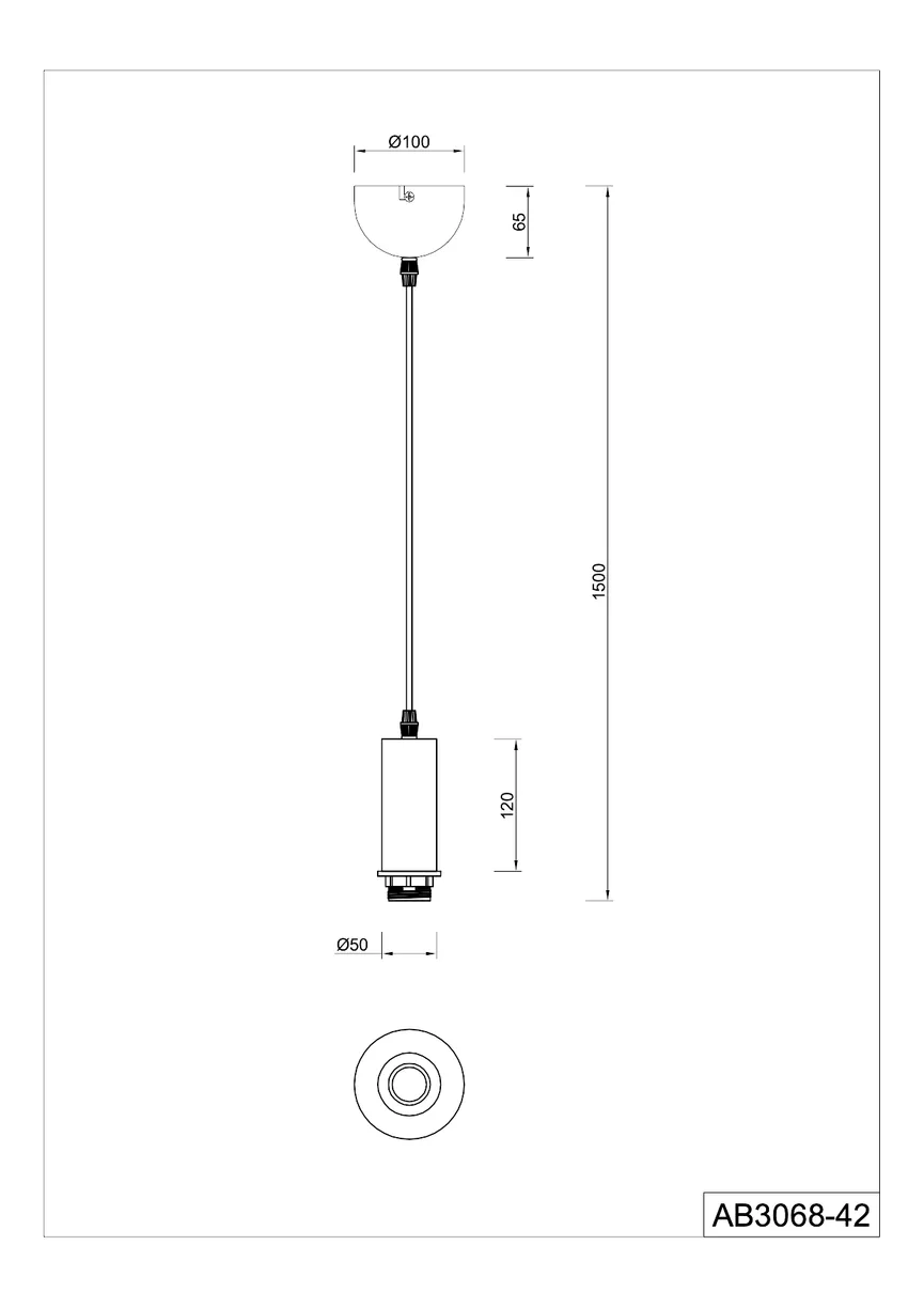 Pendelleuchte "Ron" detail
