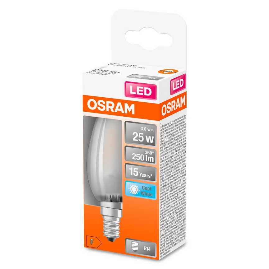 E14/2,5W LED Kerze detail