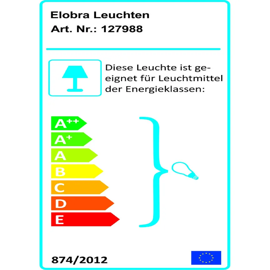 Pendelleuchte energielabel