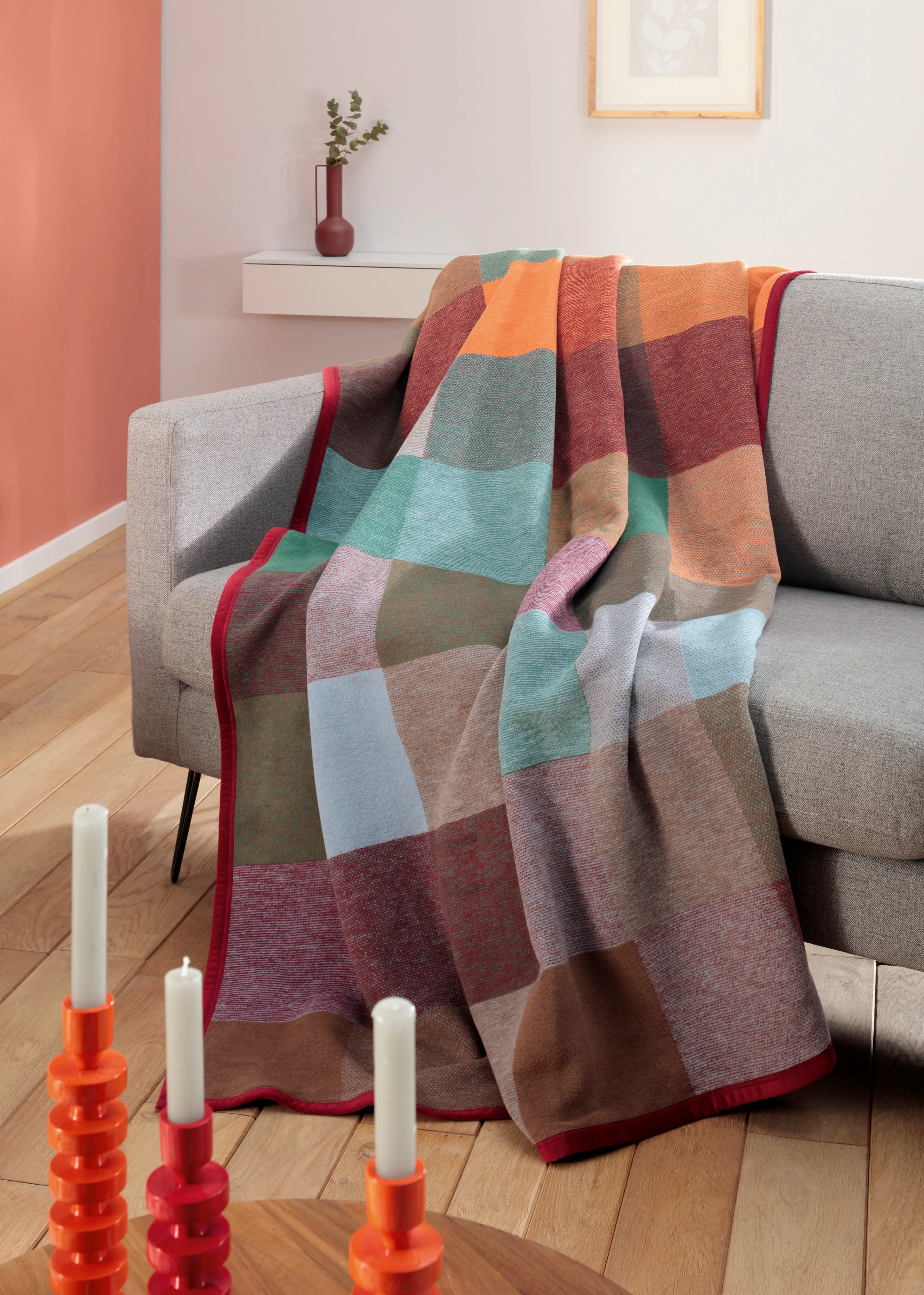 Kuscheldecke Color Woven 220 x 240 cm