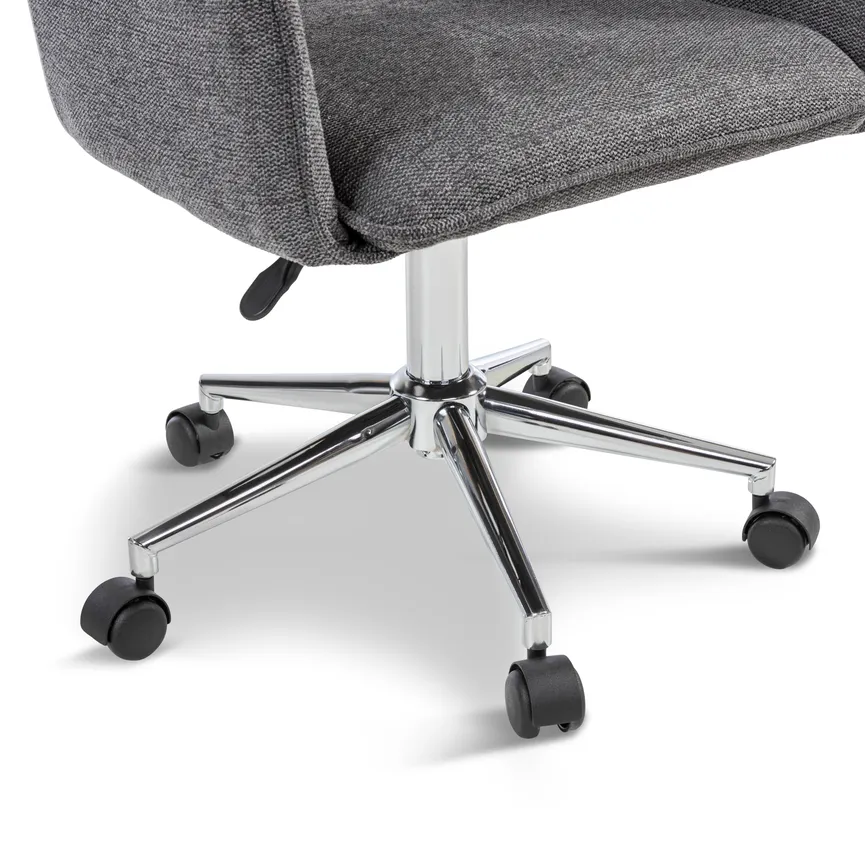 Drehstuhl grau detail